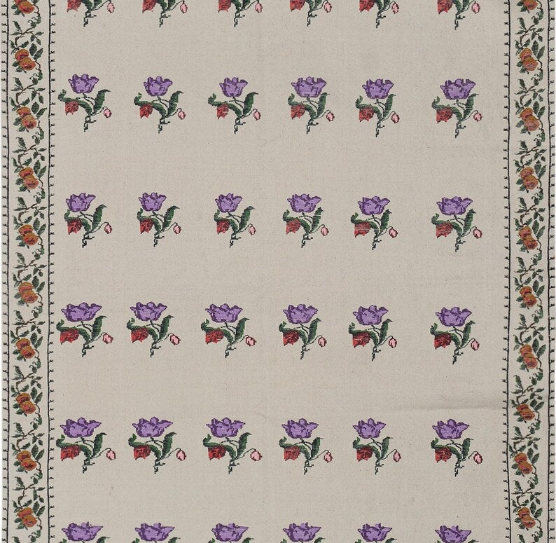 edit1: Embroidered Floral Rug