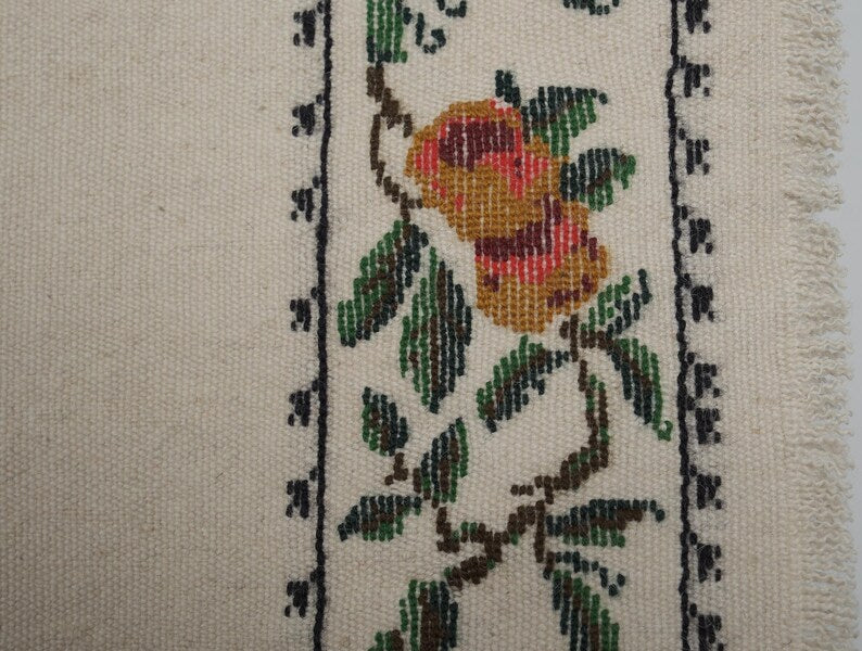 edit1: Embroidered Floral Rug