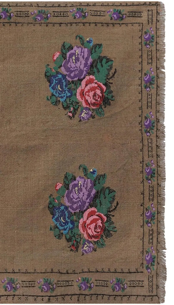 edit8: Embroidered Floral Mini Rug