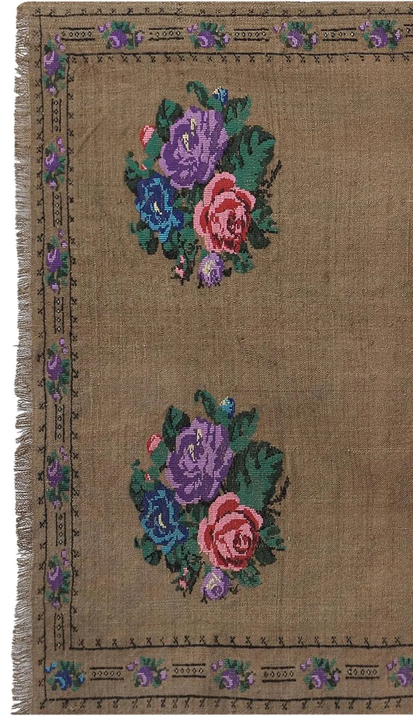 edit8: Embroidered Floral Mini Rug