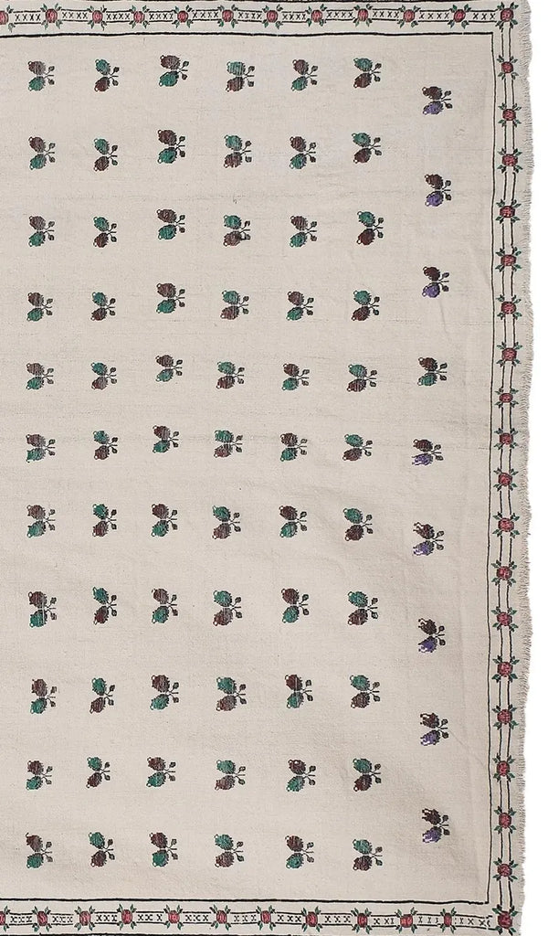 edit7: Embroidered Repeat Motif Rug