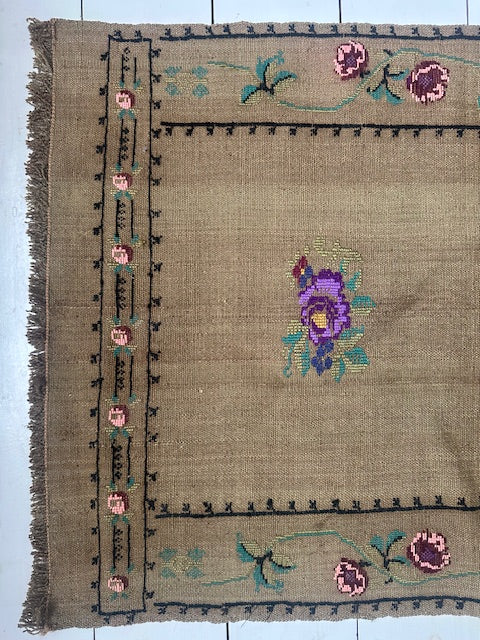 edit5: Embroidered Floral Runner Rug