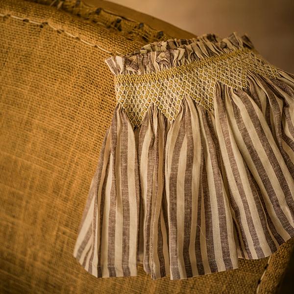 'Elsie' Handsmocked Lampshade Skirt - HUMBUG