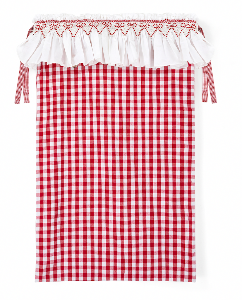 edit58 x Smock London Sack - Gingham Body with White Frill