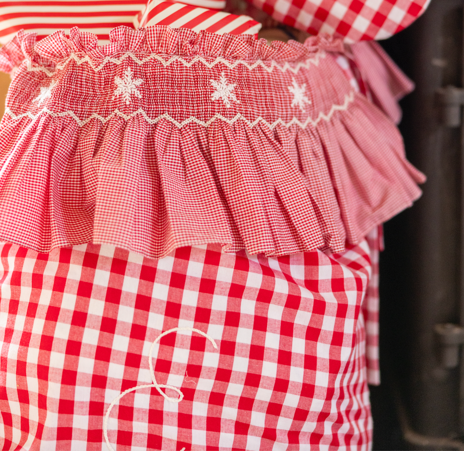 edit58 x Smock London Sack - Gingham with Vichy Frill