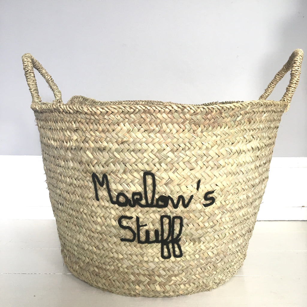 Personalised Embroidered Extra Large Basket